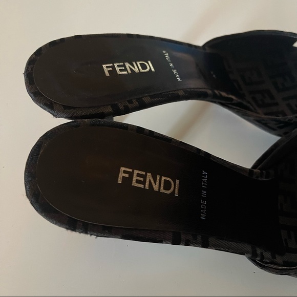 Fendi Zucca Kitten Heels - Picture 7 of 16